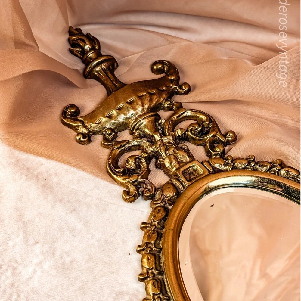 Brass Mirrored Wall Sconce